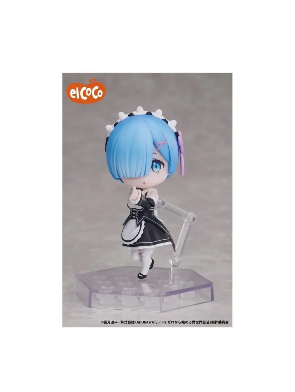 elCOCO Re:Zero Rem DFORM+ Action Figure 9cm NIB Chibi Maid Figure US Seller